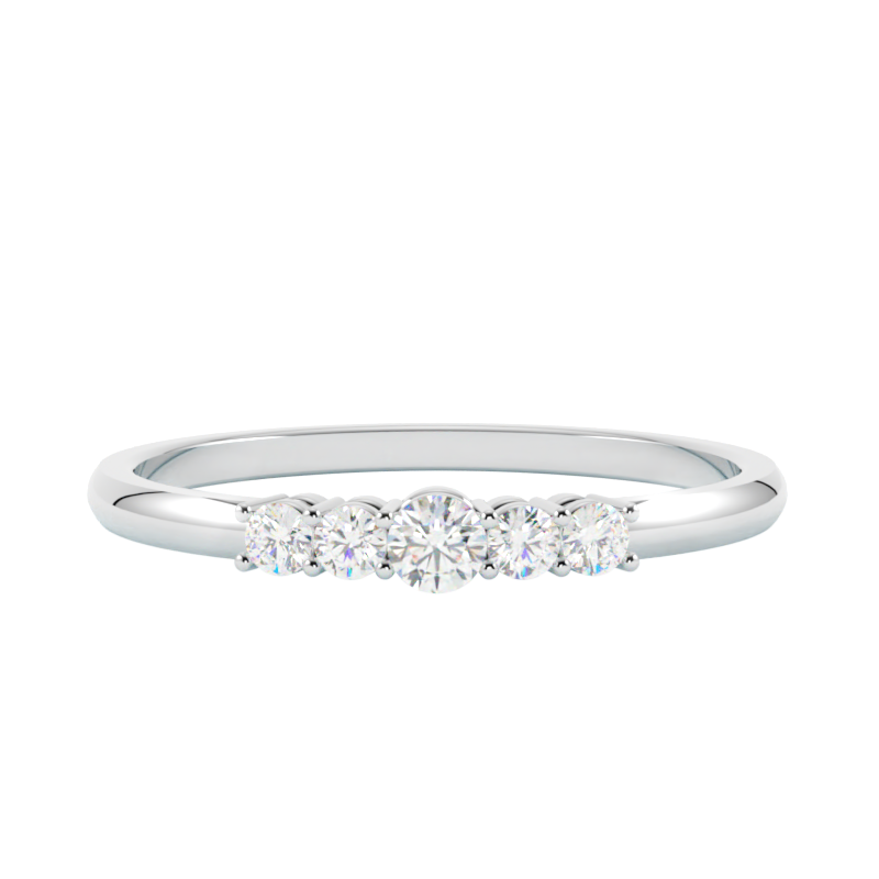 Pierścionek z diamentem Eos – złoto białe 585 – GOLDPORT